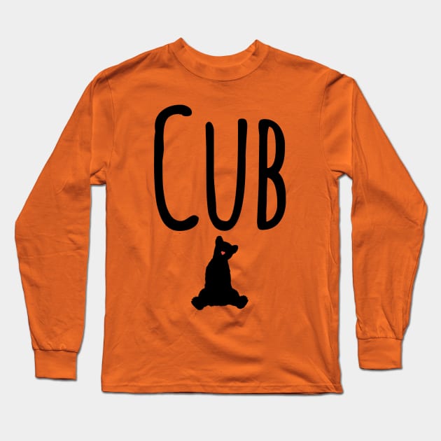 Cub Heart Nose Long Sleeve T-Shirt by JasonLloyd